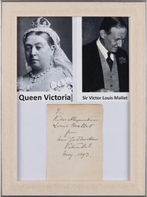 Lot #312 Queen Victoria Signature - Image 1