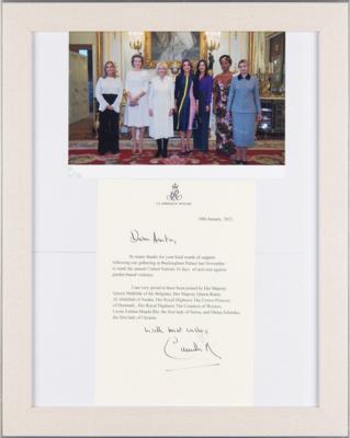 Lot #241 Camilla, Queen Consort Typed Letter Signed - Image 1