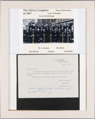 Lot #237 Max Born Typed Letter Signed - Image 1