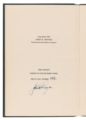 Lot #214 Jack Thayer Twice-Signed Limited Edition Book - The Sinking of the S.S. Titanic - Image 3