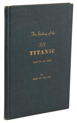 Lot #214 Jack Thayer Twice-Signed Limited Edition Book - The Sinking of the S.S. Titanic - Image 4