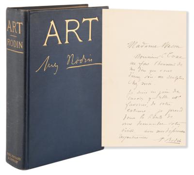 Lot #526 Auguste Rodin Autograph Letter Signed - Image 1