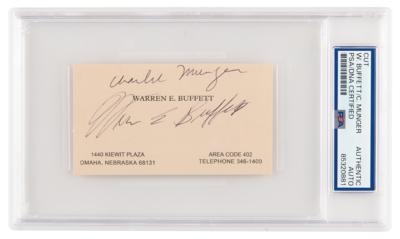 Lot #183 Warren Buffett and Charlie Munger