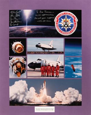 Lot #491 STS-29 and STS-91 Crew-Signed Flown Patch Displays, Presented to Astronaut Joe Tanner - Image 3