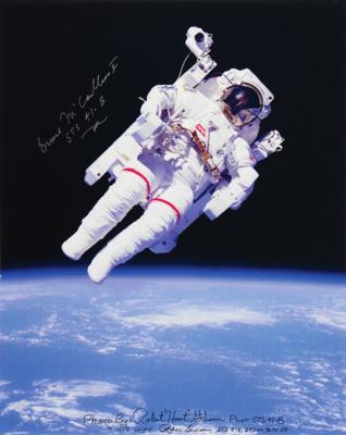 Lot #466 Bruce McCandless, Hoot Gibson, and Rhea Seddon Oversized Signed Photograph - Image 1