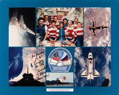 Lot #496 STS-79 Crew-Signed Flown Patch Display - Image 1