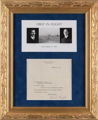 Lot #379 Orville Wright Typed Letter Signed - Image 1