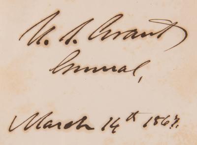 Lot #15 U. S. Grant Signed Book - Report of the Commissioner of Internal Revenue (1866) - Image 2