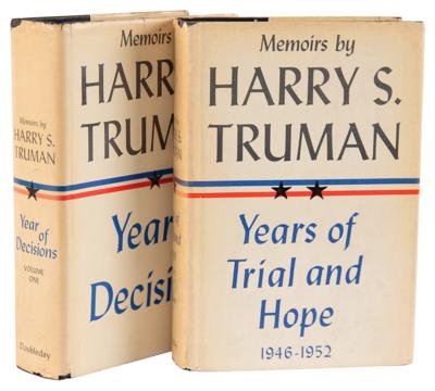 Lot #120 Harry S. Truman (2) Signed Books - Memoirs - Image 1