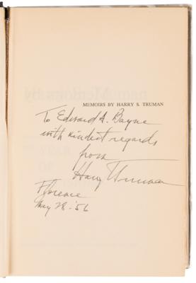 Lot #120 Harry S. Truman (2) Signed Books - Memoirs - Image 2