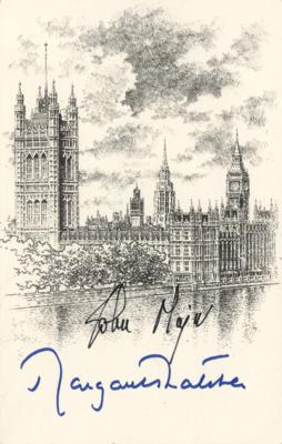 Lot #320 Margaret Thatcher and John Major Signed Bookplate - Image 1