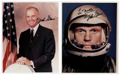 Lot #447 John Glenn (2) Signed Photographs - Image 1