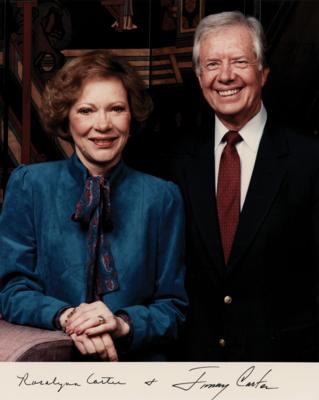 Lot #48 Jimmy and Rosalynn Carter Signed Photograph - Image 1