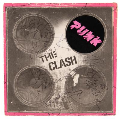 Lot #746 The Clash Signed 45 RPM Single Record for 'Complete Control' with Rare 'PUNK' Sticker - Image 1