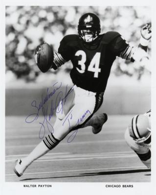 Lot #967 Walter Payton Signed Photograph - Image 1