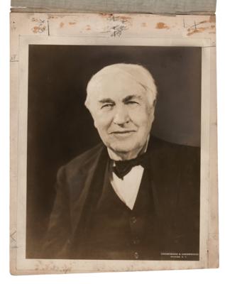 Lot #263 Thomas Edison Original Photograph by Underwood & Underwood - Image 1