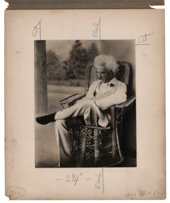 Lot #593 Samuel L. Clemens Original Photograph by Brown Brothers - Image 1