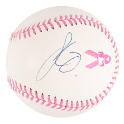 Lot #757 Jennifer Lopez Signed Baseball - Image 1