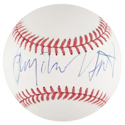 Lot #858 Anjelica Huston Signed Baseball - Image 1