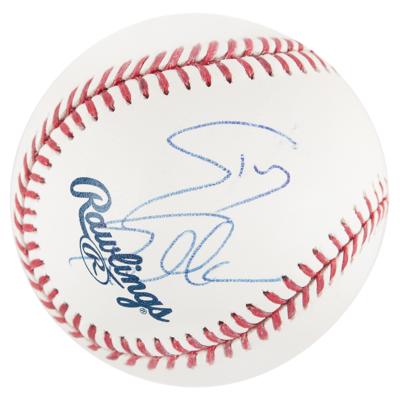 Lot #913 Sylvester Stallone Signed Baseball - Image 1