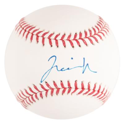 Lot #852 Liam Hemsworth Signed Baseball - Image 1