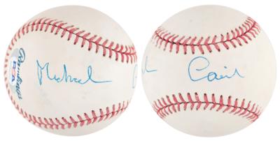 Lot #805 Michael Caine Signed Baseball - Image 1