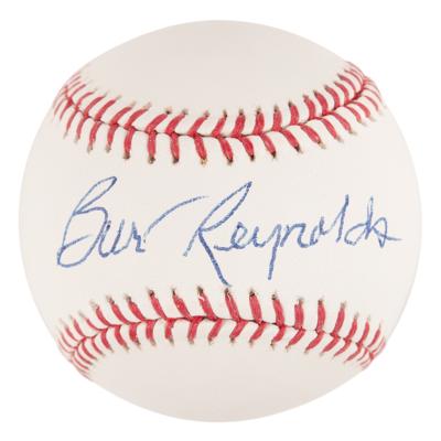 Lot #899 Burt Reynolds Signed Baseball - Image 1