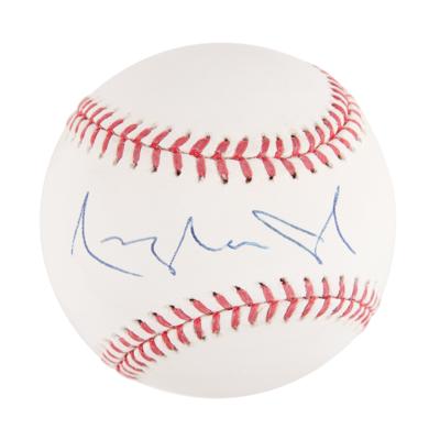 Lot #860 Angelina Jolie Signed Baseball - Image 1