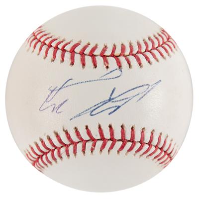 Lot #832 Colin Farrell Signed Baseball - Image 1