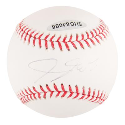 Lot #958 LeBron James Signed Baseball - Image 1