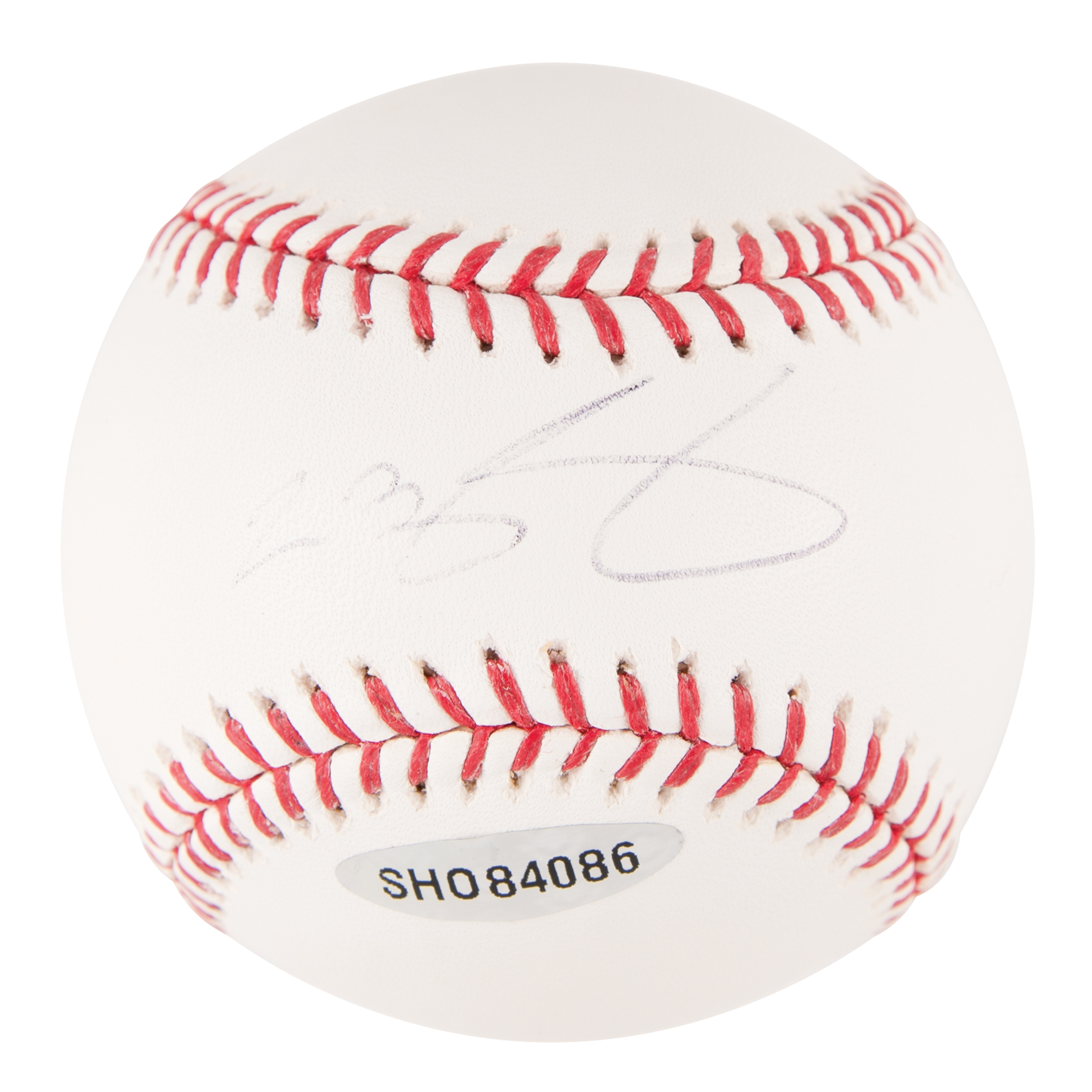 Lot #958 LeBron James Signed Baseball