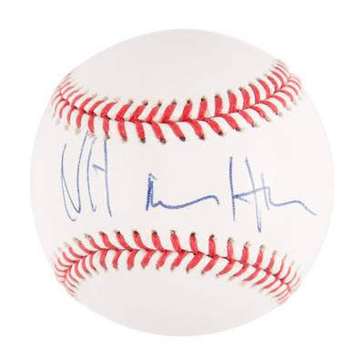 Lot #754 Nipsey Hussle Signed Baseball - Image 1