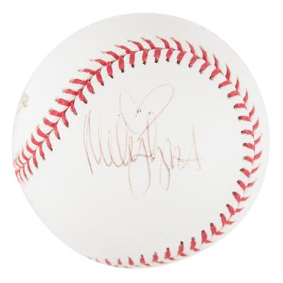 Lot #751 Miley Cyrus Signed Baseball - Image 1