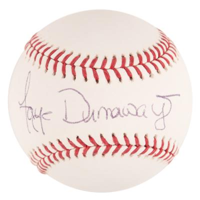 Lot #828 Faye Dunaway Signed Baseball - Image 1