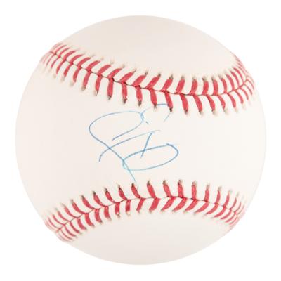 Lot #803 Gerard Butler Signed Baseball - Image 1