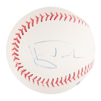 Lot #859 Hugh Jackman Signed Baseball - Image 1