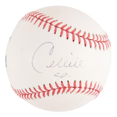 Lot #752 Celine Dion Signed Baseball - Image 1