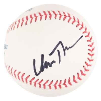 Lot #928 Uma Thurman Signed Baseball - Image 1