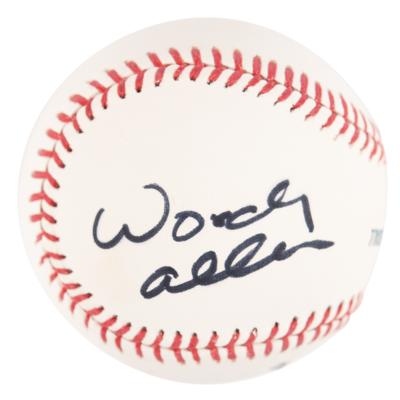 Lot #789 Woody Allen Signed Baseball