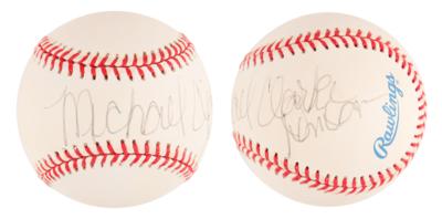 Lot #829 Michael Clarke Duncan Signed Baseball - Image 1