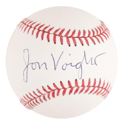 Lot #930 Jon Voight Signed Baseball - Image 1