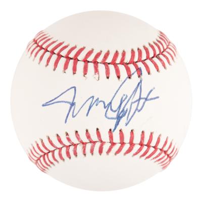 Lot #835 Michael J. Fox Signed Baseball - Image 1