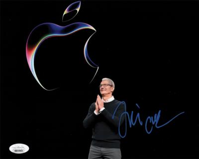 Lot #254 Tim Cook Signed Photograph