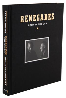 Lot #104 Barack Obama and Bruce Springsteen Signed Book - Renegades: Born in the USA - Image 3