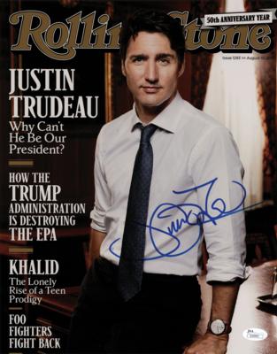 Lot #322 Justin Trudeau Signed Photograph - Image 1