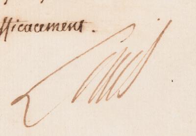 Lot #165 King Louis XVI Letter Signed While Under House Arrest (October 1791) - Image 2