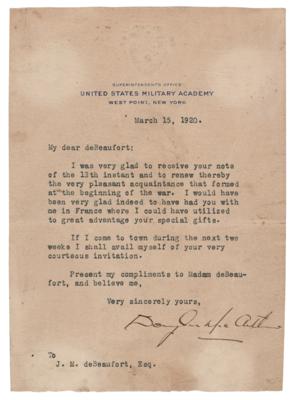 Lot #353 Douglas MacArthur Typed Letter Signed as