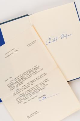 Lot #99 Richard Nixon (2) Signed Items - Book and Typed Letter - Image 1