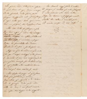 Lot #571 Unification of Italy Letter and Poem Collection from Patriots Arnaldo Fusinato, Giuseppe Mazzini, Cesare Battisti, and Others - Image 7