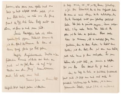 Lot #197 Otto Hahn War-Dated 24-Page Autograph Letter Signed from the Western Front, Sending Holiday Wishes and News of the ‘Christmas Truce’ Miracle - Image 10